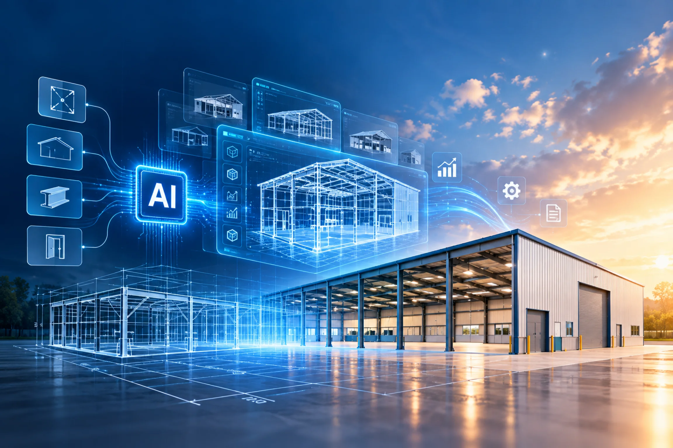 How AI Is Transforming Steel Building Design